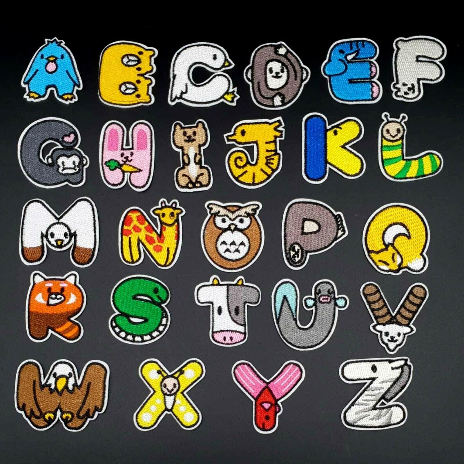 Number Patch Patches College Iron-on / Sew-on Retro Alphabet Embroidery  Clothes 