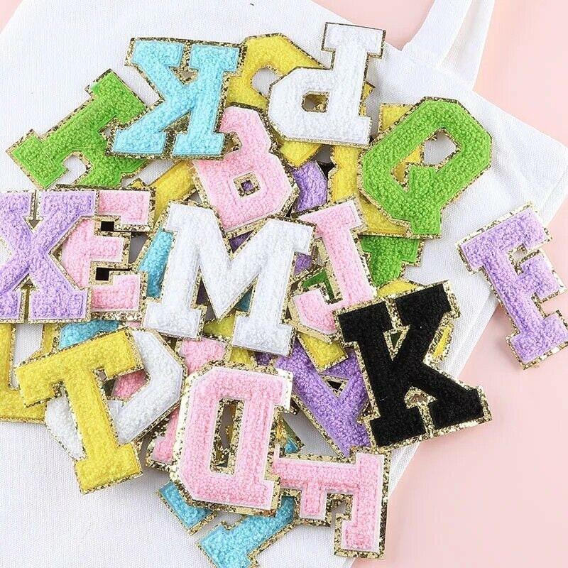 Colorful Chenille Letters A z Iron on Patch Letters Patch - Temu Canada