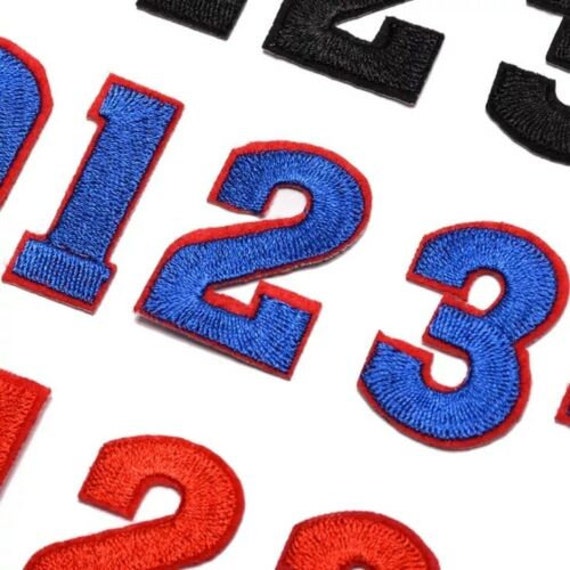 Number Patch Patches College Iron-on / Sew-on Retro Alphabet Embroidery  Clothes 