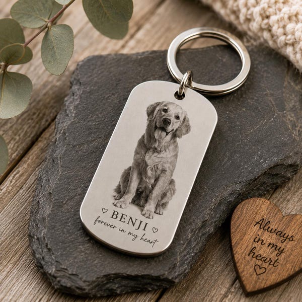 Picture of Dog Keyring - Etsy UK