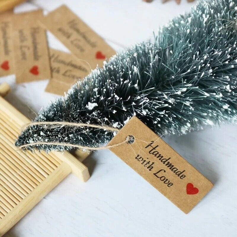 Handmade With Love Brown Labels & String Gift Food Craft Box Etsy