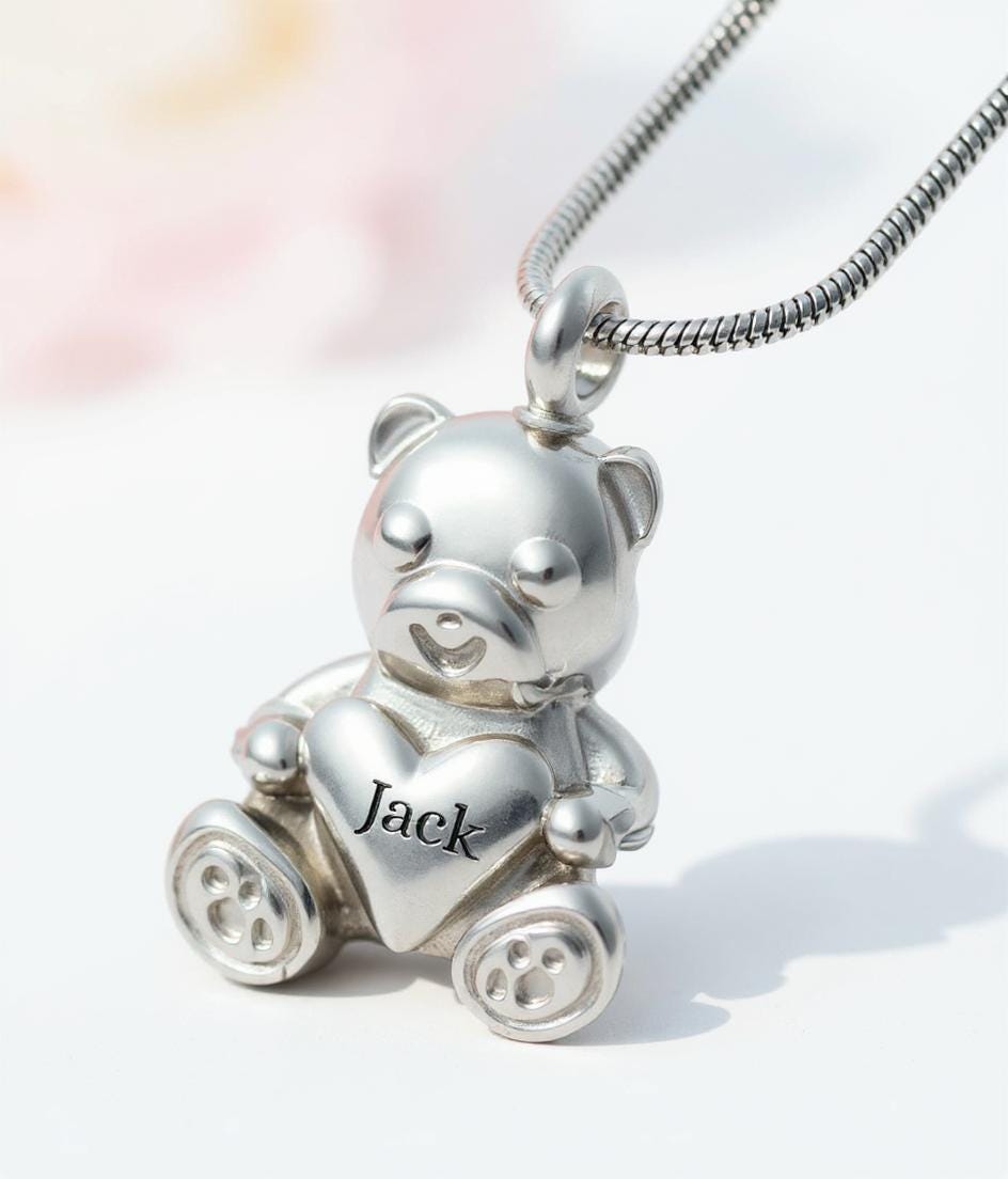 Fully Iced Out Teddy Pendant 925 Sterling Silver - 38 X 28 Mm | TOP JEWELLERY - View #10