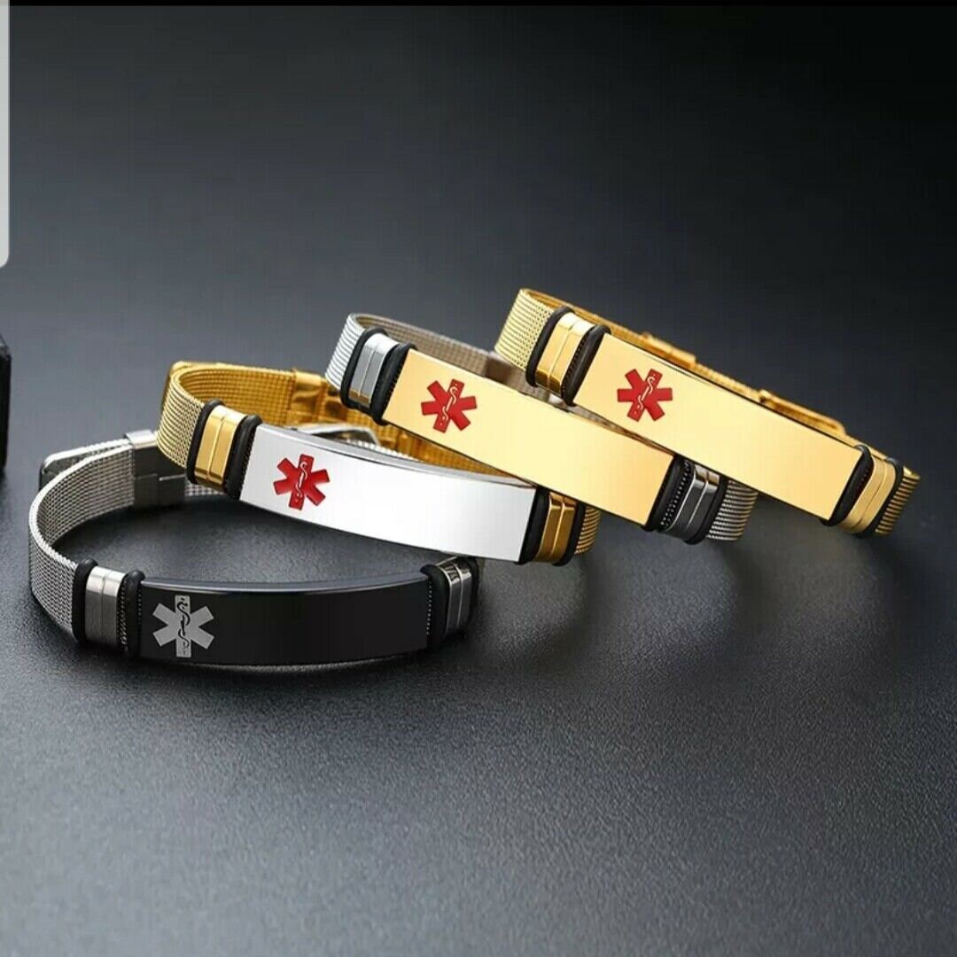 Wholesale Medical ID Bracelets Stainless Steel