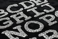 Silver Rhinestone Sparkle Letter Patch 5cm Patches Iron on Alphabet Embroidery Clothes product logo
