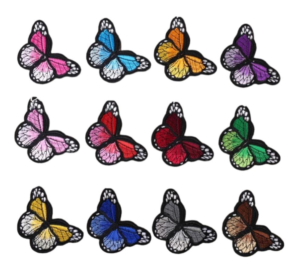 Embroidered Butterfly Insect Patch Patches Iron on Alphabet Embroidery  Clothes 