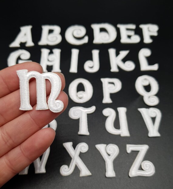 LETTER PATCH SMALL WHITE LETTER PATCH SMALL WHITE