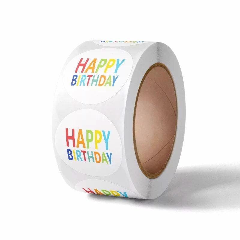 Happy Birthday Present Labels Stickers Gift Craft Box Sticker Etsy UK