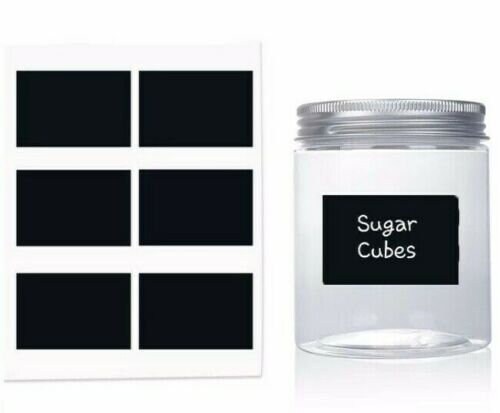 Chalkboard Blackboard Chalk Board Stickers Craft Kitchen Jar Labels T…