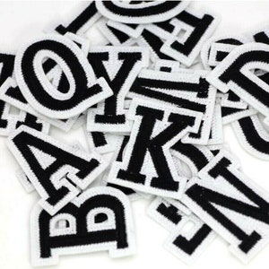 white letter patch patches iron on