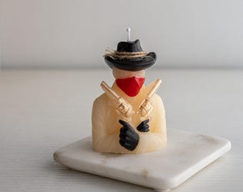 Arthur Morgan Cowboy Candle - Handmade RDR2, Read Dead Redemption Candle