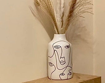 Unique Vase | Abstract Face Vase | Vase for Flower