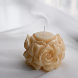 Rose Candle, Flower Candle, Wedding Favor