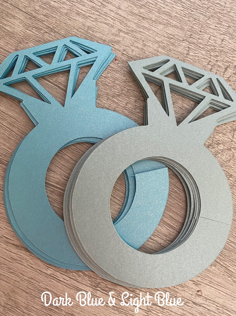 Shimmer Diamond Ring Drink Tagsset of 20 Bridal Shower Drink Etsy