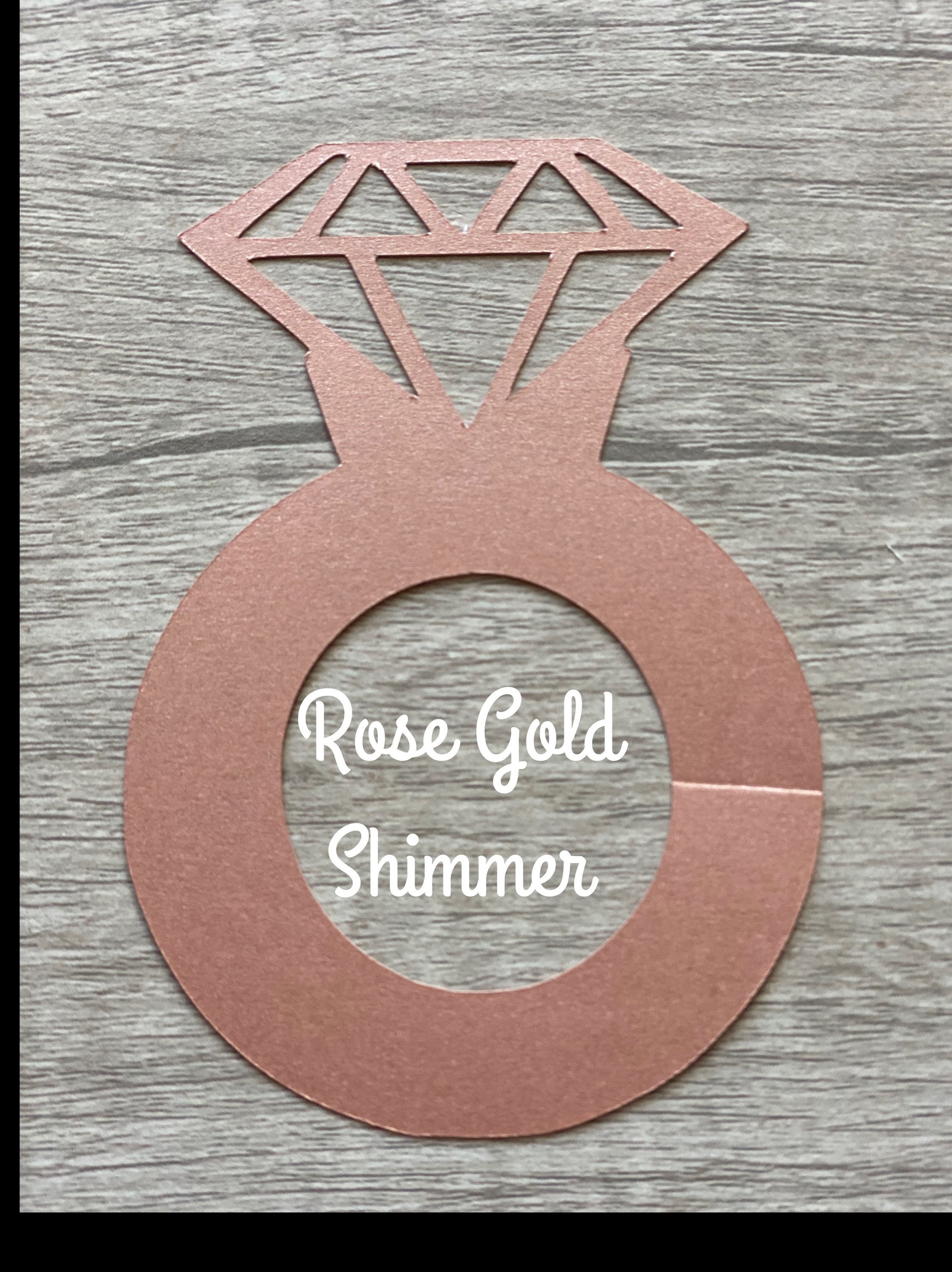 Shimmer Diamond Ring Drink Tags set of 20 Bridal Shower Etsy