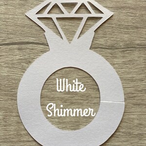 Diamond Ring Drink Tags set of 20 Bridal Shower Drink Tags Wine Glass Drink Tags Gold image 4