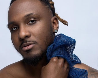 Éponge de bain exfoliante africaine : exfoliant pour la douche longue durée