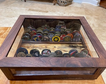 Challenge Coin Display, Presentation Case, Challenge Coin Box for Military Personnel & Contractors. Sale reg 285.00 Sale 240.00 Ready/Ship!