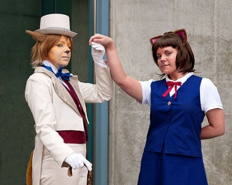 Black girl ride The cat returns cosplay