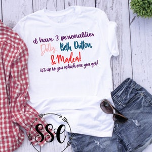 I have 3 personalities Dolly Beth Dutton and Madea it&#39;s up to you which one you get  FREE shipping