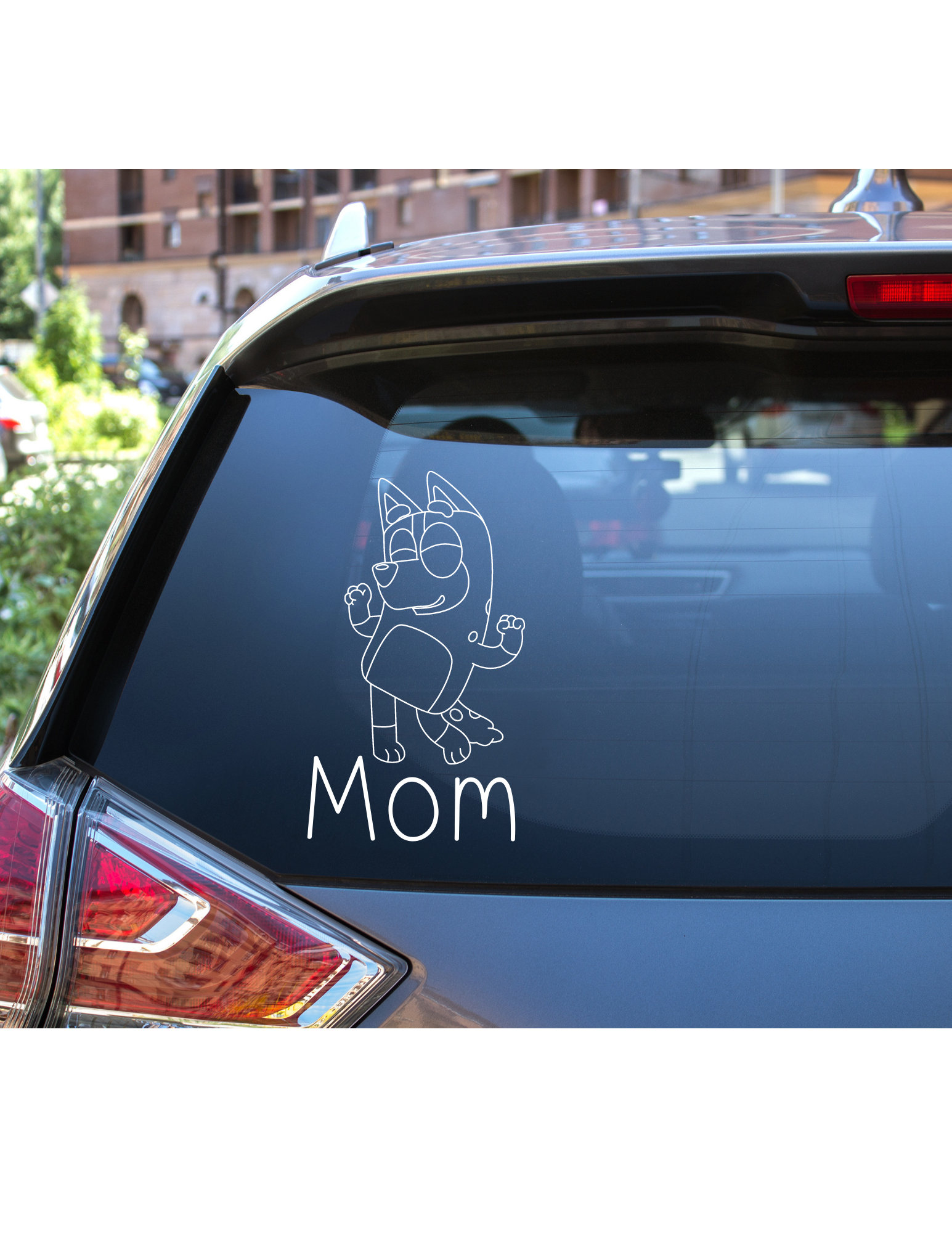 Bluey Decal Bluey Car Decal Funny Decal Funny Car Decal Etsy