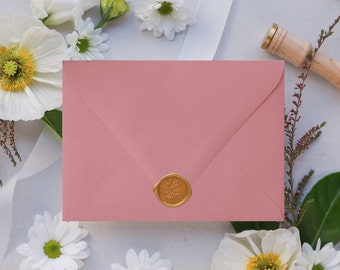 Dusty Pink Euro Flap Envelopes - A7, 25 Pack