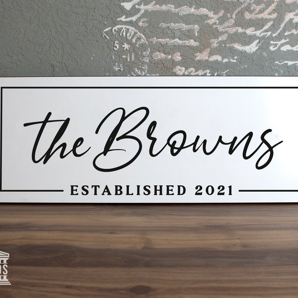 Established Sign Etsy