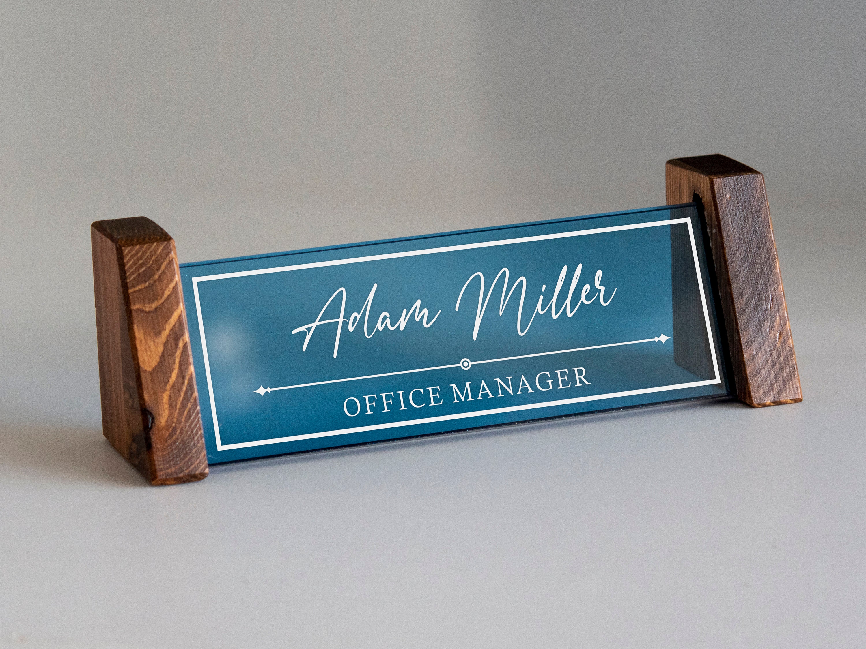 Name Plate for Desk, Executive Personalized Office Decor, Gifts