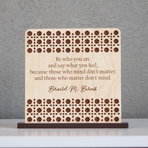 Panneau en bois avec texte personnalisé, citations personnalisées sur bois, panneau carré personnalisé, panneau devis avec support, cadeau pour professeur, cadeau unique pour professeur