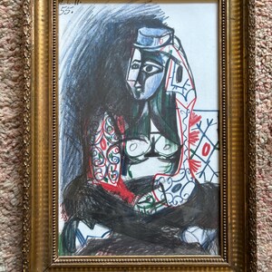 Pablo Picasso lithograph ‘Femme Red’