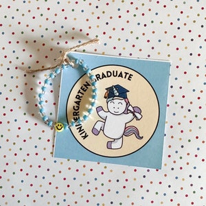 Kindergarten Bracelet | Kindergarten Graduation | Graduate Bracelet | Smiley Bracelet | Bead Bracelet | Smile | Grad | School Graduation