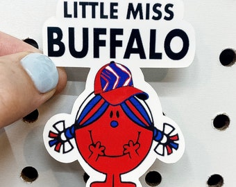 Little Miss Buffalo Sticker | Buffalo Bills | Buffalo Sticker | Football | Bills Sticker | Buffalo Fan | Bills Fan | Waterproof Sticker