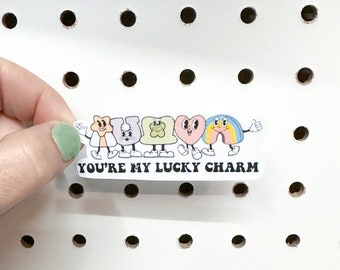 Lucky Charm Sticker | Lucky | Waterproof Sticker | Water Resistant Sticker | Hydro Flask | Yeti | Personalized | Gift | Stickers