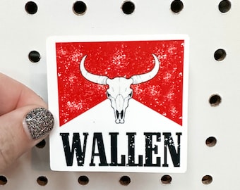 Wallen Sticker | Country Music Sticker | Laptop Sticker | Tumbler Sticker | Hydro Flask Sticker | Country Stickers | Western Sticker