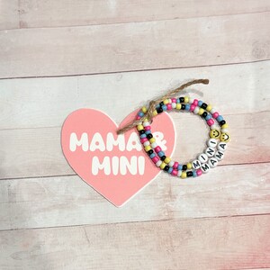Mom and Me Bead Bracelet | Mother Daughter | Forever | Bracelet Set | Mommy and Me | Mama Mini | Matching Bracelets | Bead Bracelets