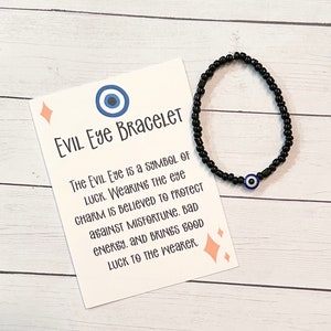 Evil Eye Bracelet | Protection Bracelet | Protection Charm | Mal de Ojo | Good Luck | Gift for Her | Blue Evil Eye Bracelet | Jewelry | Luck