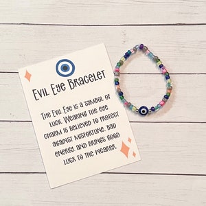 Evil Eye Bracelet | Protection Bracelet | Protection Charm | Mal de Ojo | Good Luck | Gift for Her | Blue Evil Eye Bracelet | Jewelry | Luck