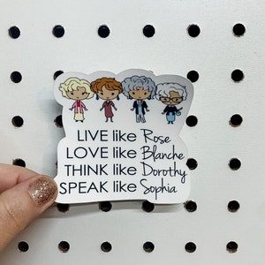 Free Shipping Golden Girls Waterproof Sticker | Laptop Sticker | Tumbler Sticker | Water Bottle Sticker