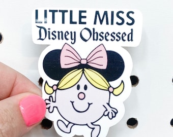 Little Miss Sticker | Disney | Minnie | Water Resist Sticker | Water Resistant Sticker | Hydro Flask | Yeti | Personalized | Gift | Stickers