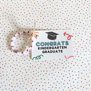 Kindergarten Bracelet | Kindergarten Graduation | Graduate Bracelet | Smiley Bracelet | Bead Bracelet | Smile | Grad | School Graduation