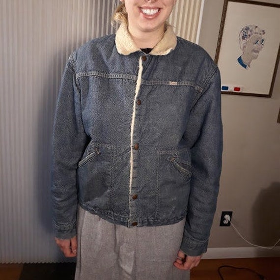 vintage wrangler jean jacket