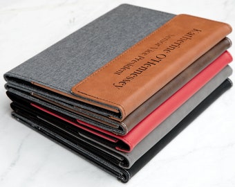 Leatherette Canvas Portfolio, Business Portfolio, Portfolio For Men, Custom Portfolio, Personalized Portfolio, Leather Folio, Legal Pad