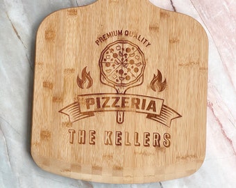 Personalized Pizza Peel, Engraved Pizza Paddle, Custom Pizza Board, Pizza Paddle For Wedding Gift, Pizza Server Board, Bamboo Pizza Board