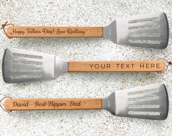 Personalized Spatula, BBQ Spatula, Grill Spatula, Grilling Spatula, Bamboo Spatula, Engraved Spatula, Dad BBQ Spatula, Bottle Opener Spatula