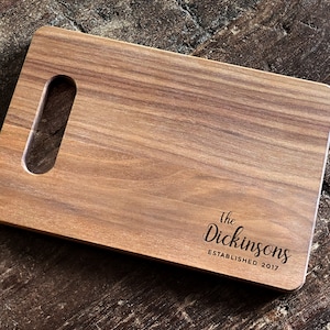 Chopping Block, Custom Wood Cutting Boards, Chopping Boards, Custom Cutting Board, Custom Wedding Gift, Wooden Cutting Board, Wood Chopping image 2