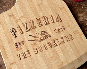 Personalized Pizza Peel, Engraved Pizza Paddle, Custom Pizza Board, Pizza Paddle For Wedding Gift, Pizza Server Board, Bamboo Pizza Board