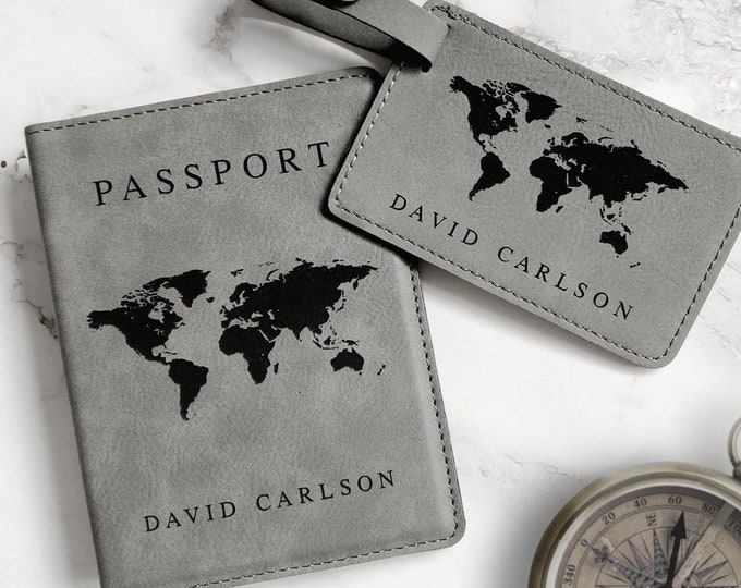 Custom Passport Holder Personalized Leather Passport Cover Etsy