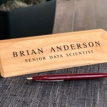 Desk Name Plate Custom Name Sign Personalized Wood Desk Etsy