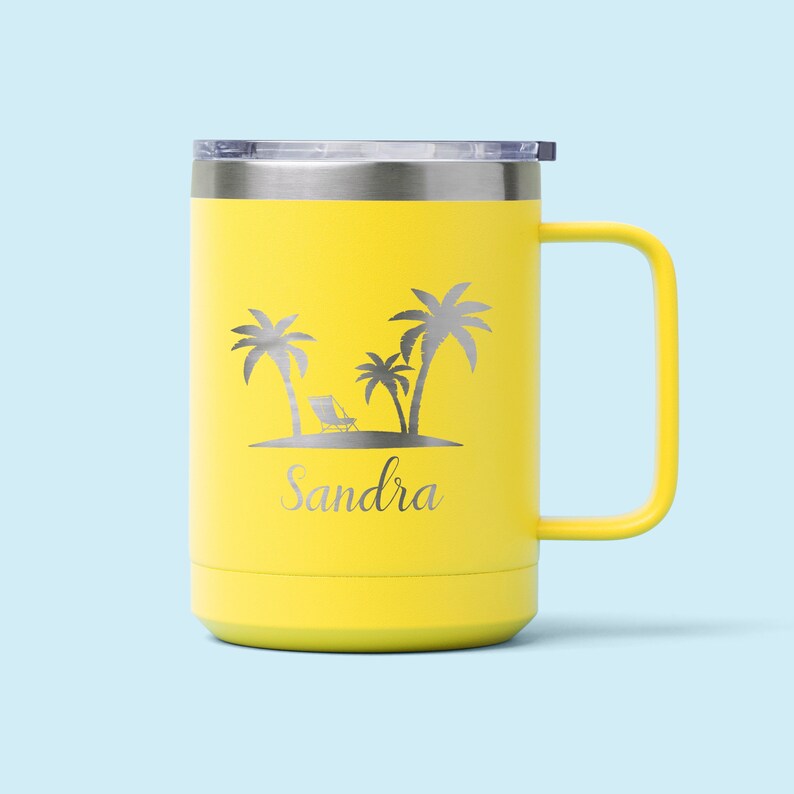 Engraved Tumbler Mug Custom Personalized Mug With Handle Etsy