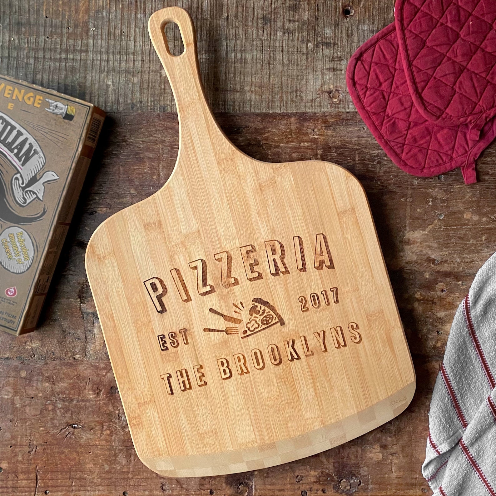 Personalized Pizza Peel Engraved Pizza Paddle Custom Pizza Etsy