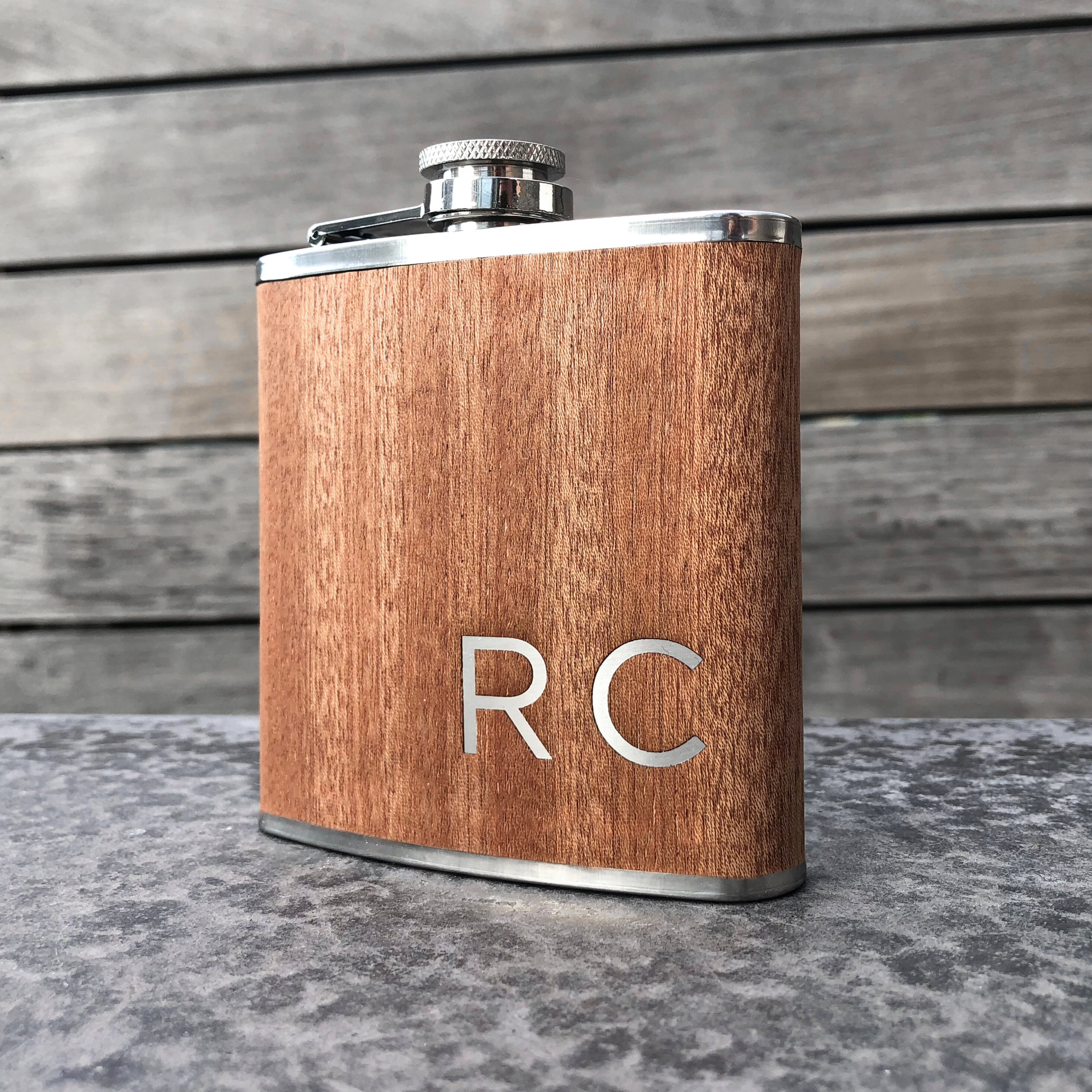 Wood Flask Wooden Flask Personalized Flask Engraved Flask Etsy